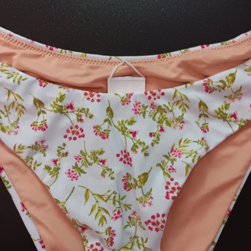 Women's NWT J Crew Cloud Meadow  Floral Bikini Bottom Size Small